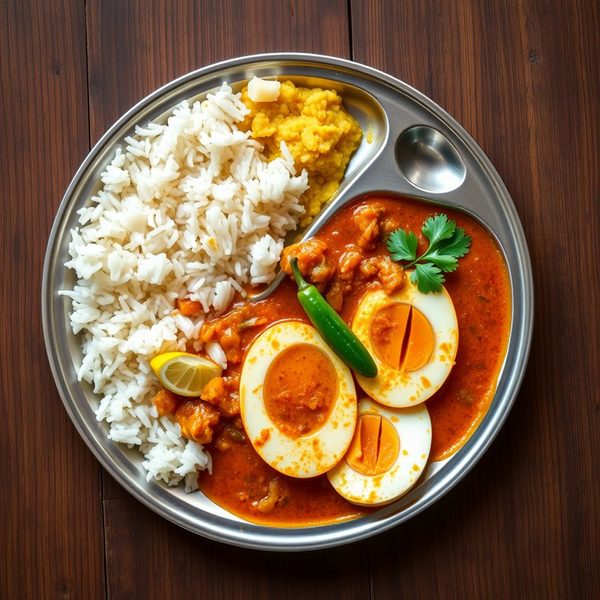 Package3 ( Rice, Dal, Egg Curry)